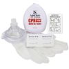 American CPR Pocket Mask, Plastic Case, Adult/Child/Infant with O2 Inlet
