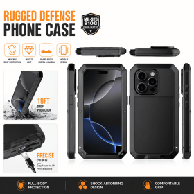 Rugged Shockproof Phone Case for iPhone 11/12/13/14/15/16 Plus - Military Grade 10FT Drop Protection Heavy Duty Full-Body Protective Cover with R (style: iPhone 15-2)